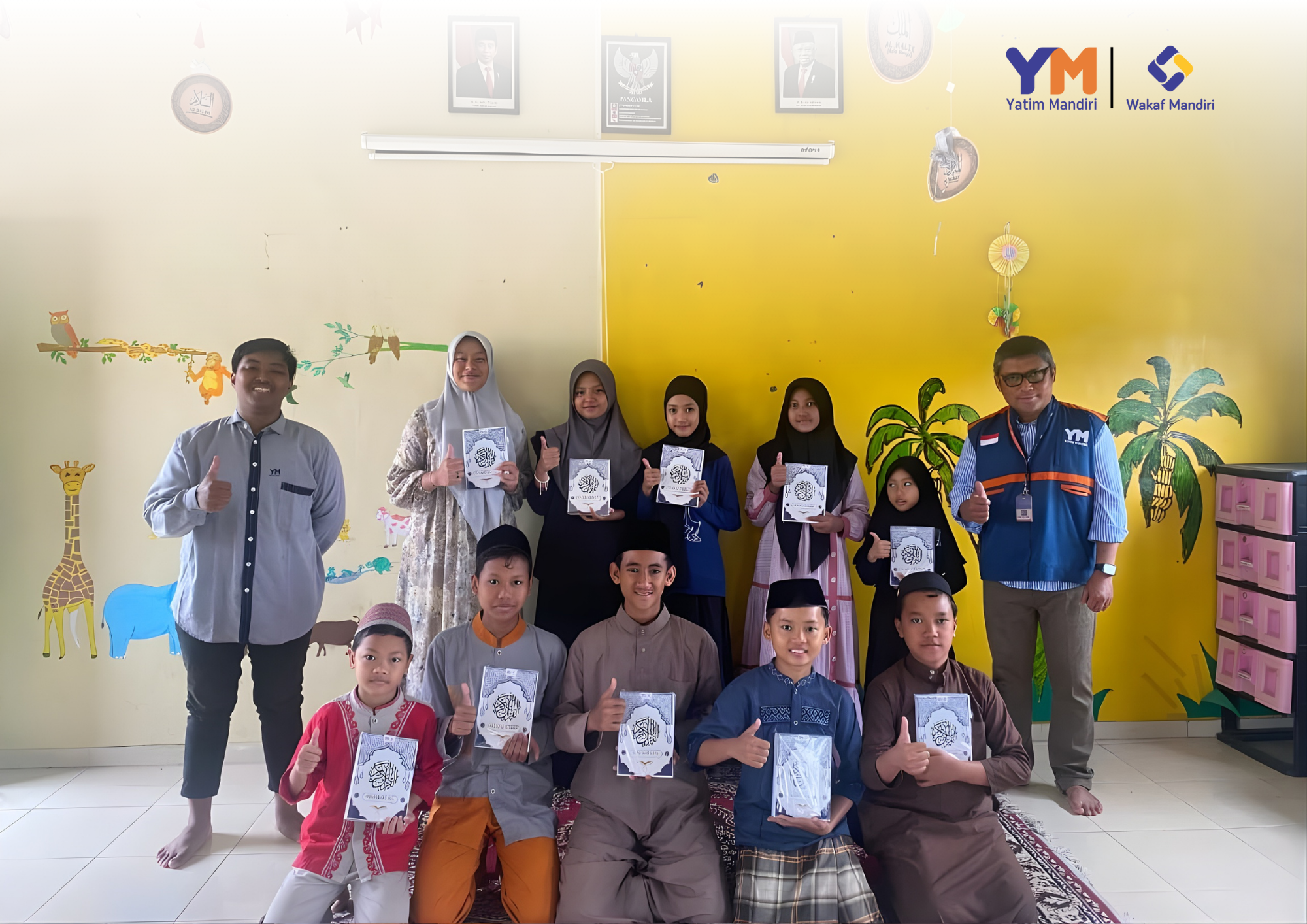  Wakaf Mandiri Dan Yatim Mandiri Malang Salurkan Mushaf Al-Qur’an Untuk Adik-Adik Yatim Dan Dhuafa