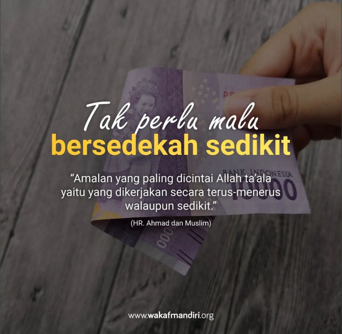  Tak Perlu Malu Bersedekah Sedikit