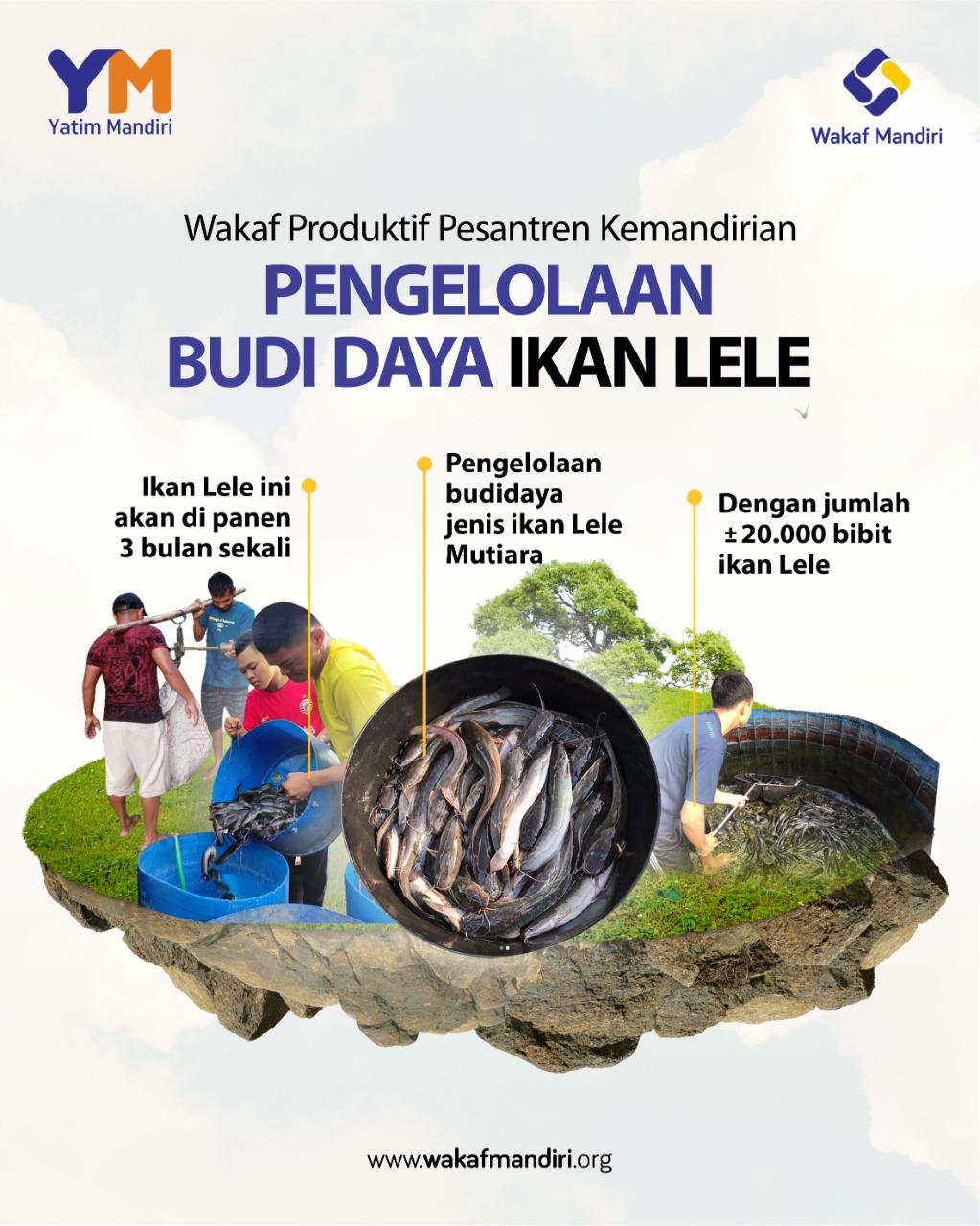  Wakaf Produktif Budi Daya Ikan Lele, di Sragen