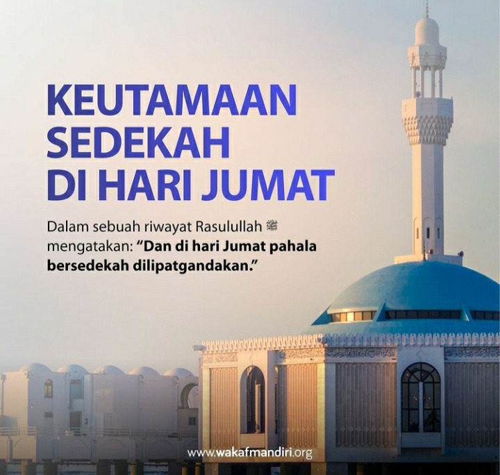  Keutamaan Sedekah Dihari Jumat